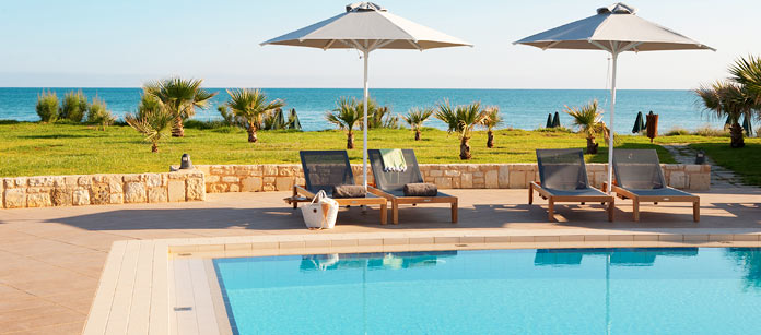 Pool & Beach, Sunprime Platanias Beach Suites